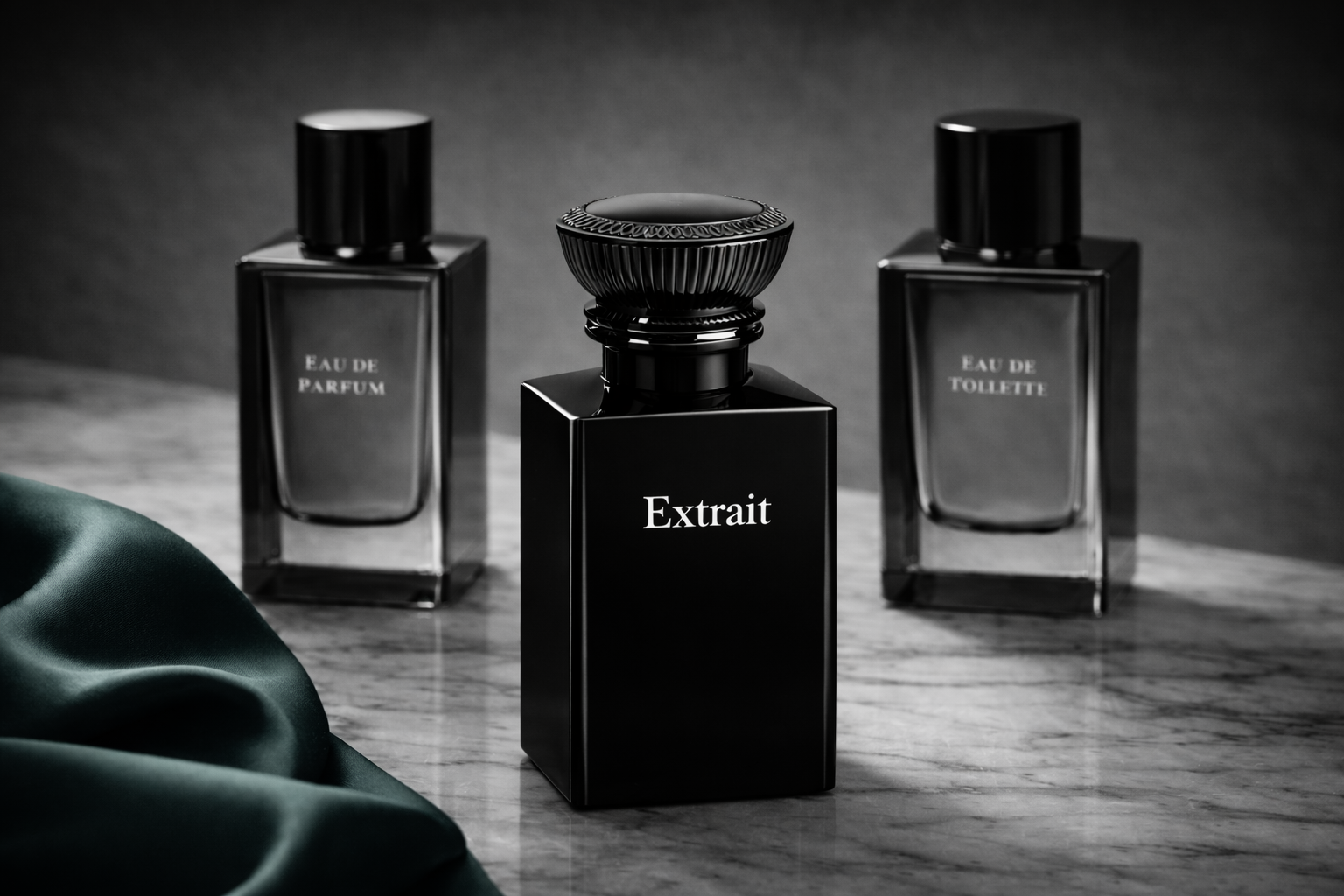 Extrait vs EDP vs EDT