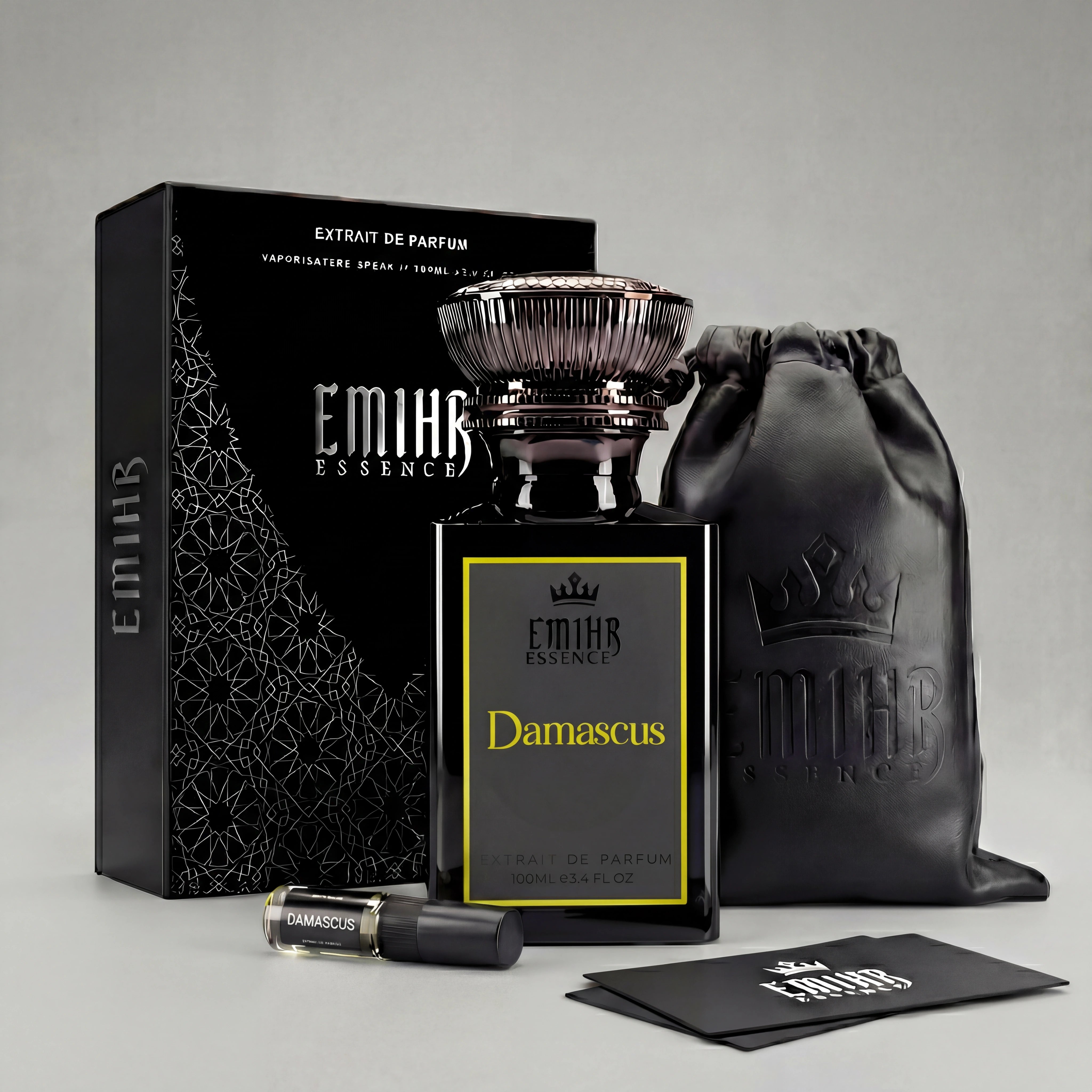EMIHR Essence Damascus 100ml Extrait de Parfum smoky woody fragrance for men