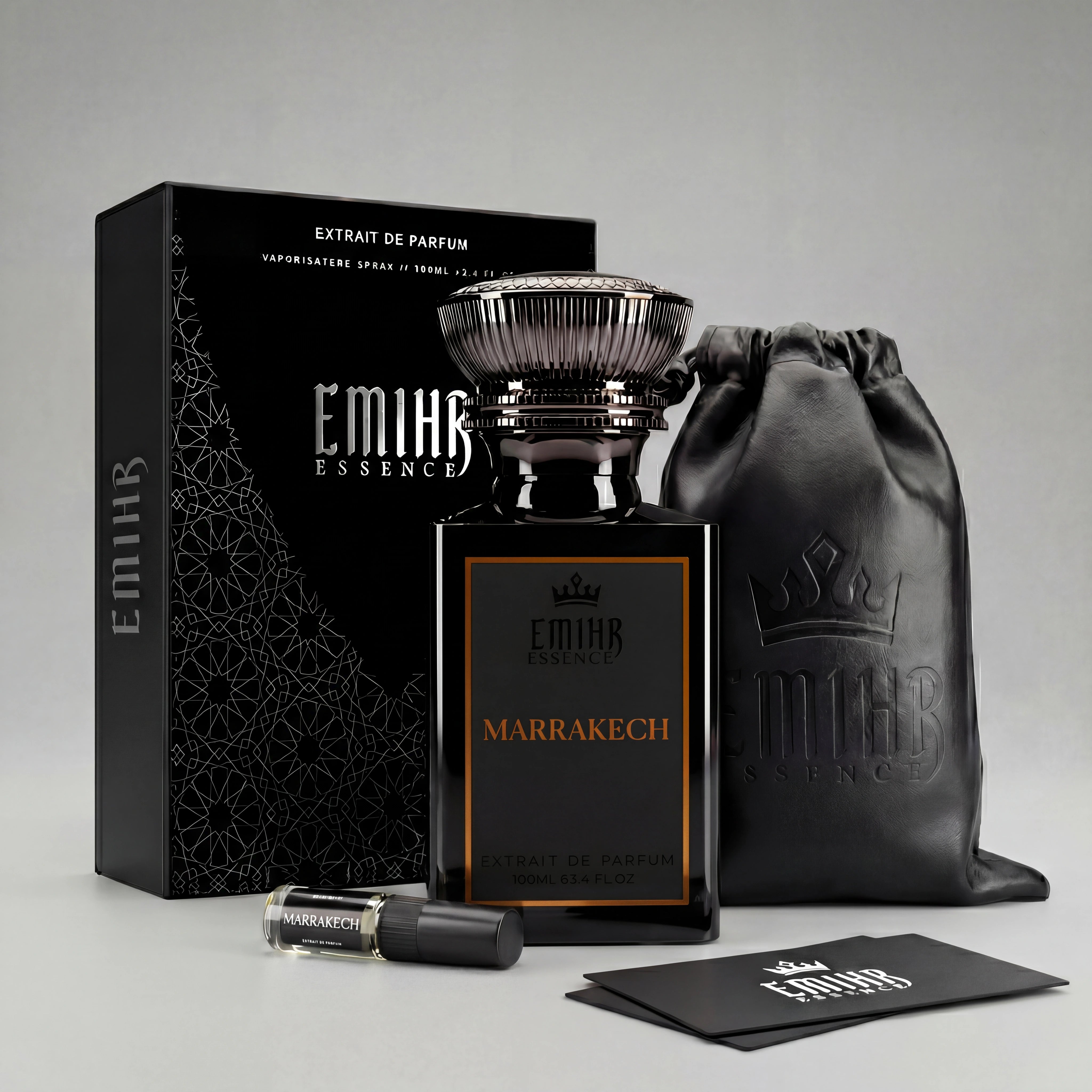 EMIHR Essence Marrakech 100ml Extrait de Parfum leather fragrance for men