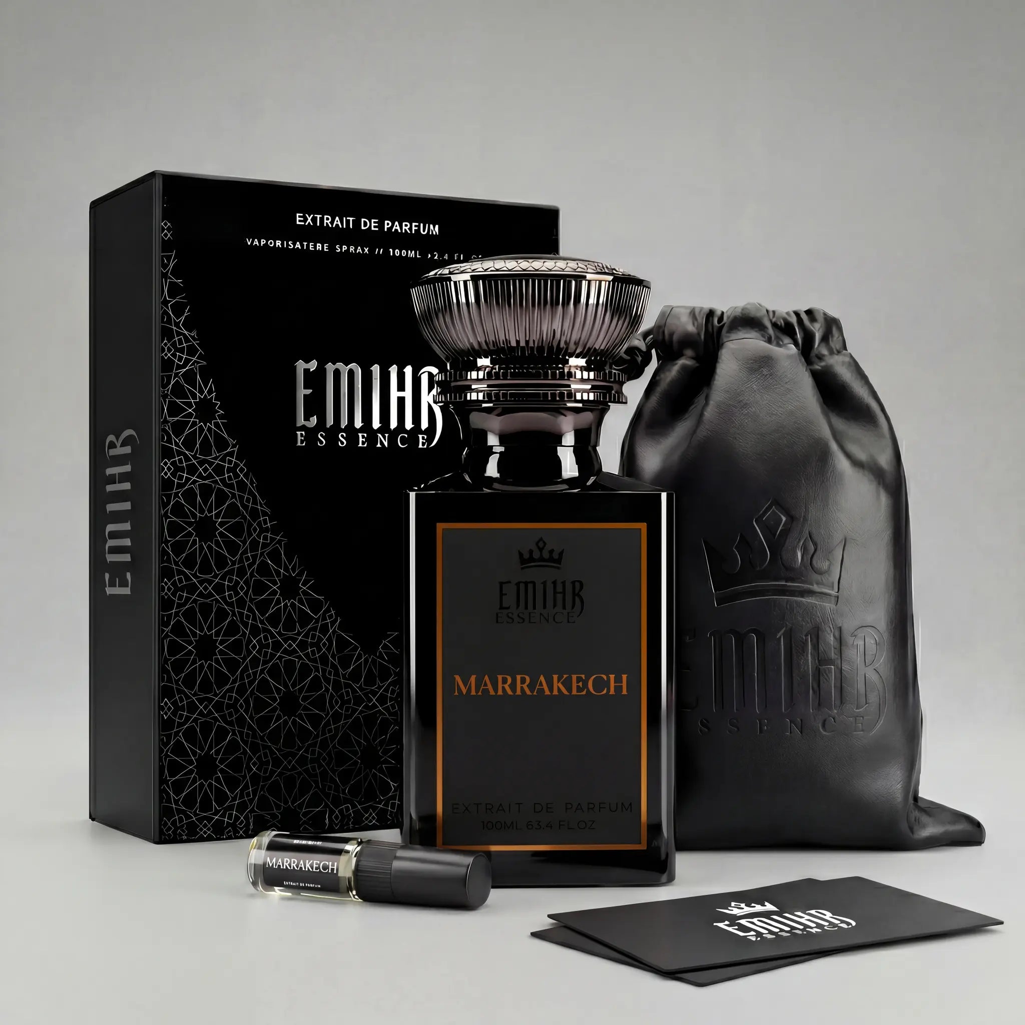 EMIHR Essence Marrakech 100ml Extrait de Parfum leather fragrance for men