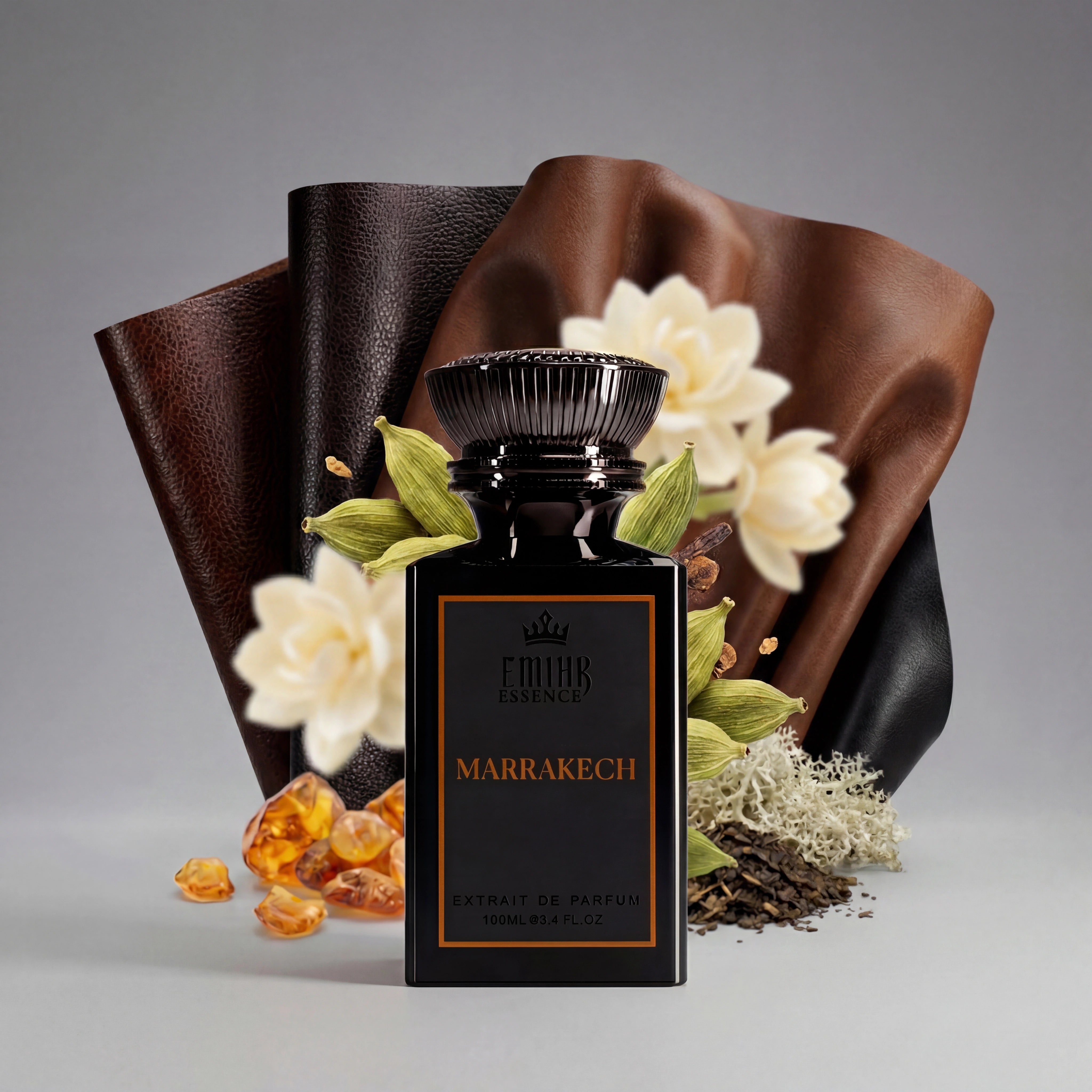 EMIHR Essence Marrakech 100ml Extrait de Parfum leather fragrance for men