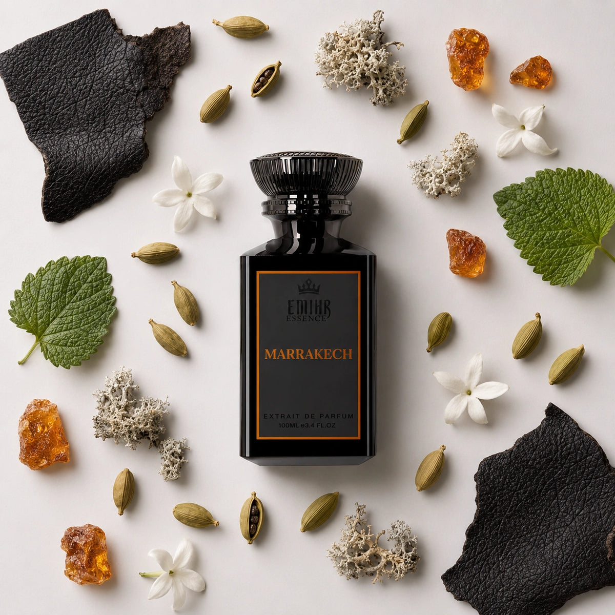 EMIHR Essence Marrakech 100ml Extrait de Parfum leather fragrance for men