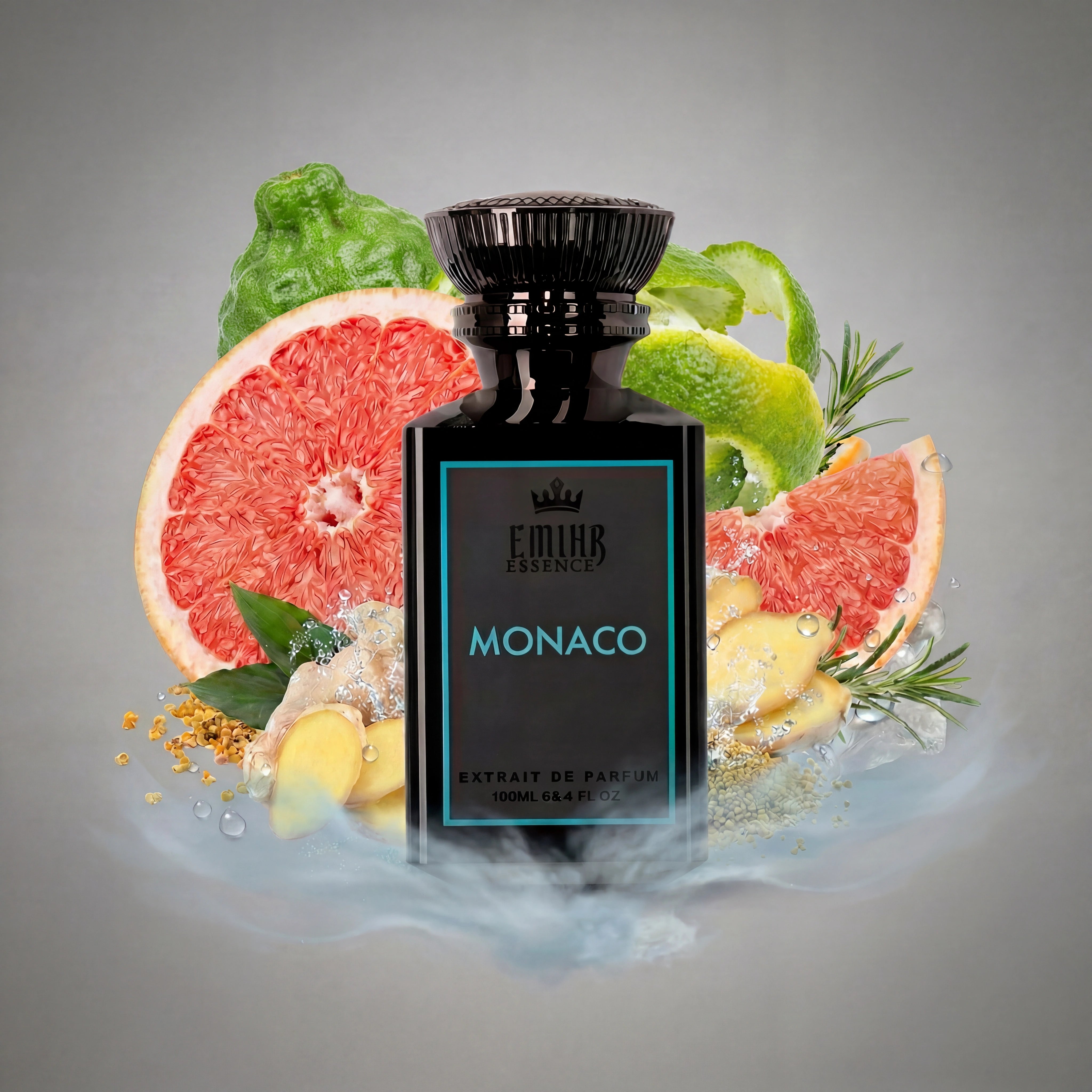 EMIHR Essence Monaco 100ml Extrait de Parfum fresh marine fragrance for men