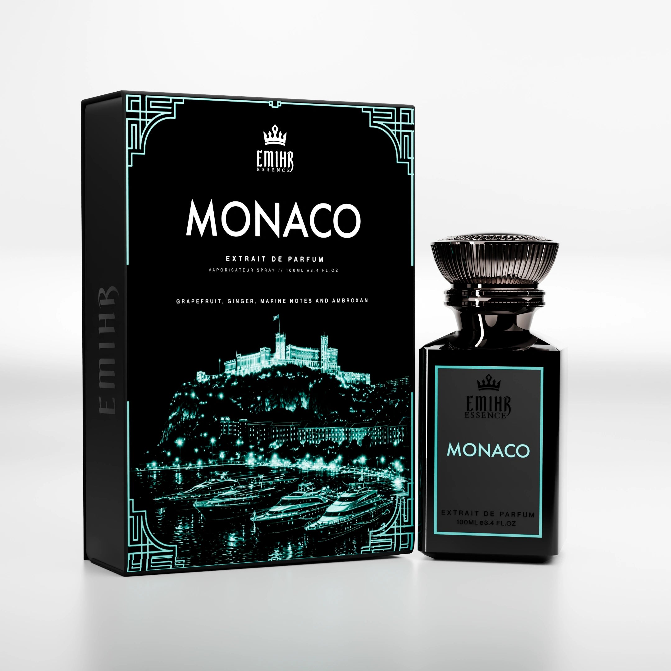 EMIHR Essence Monaco 100ml Extrait de Parfum fresh marine fragrance for men