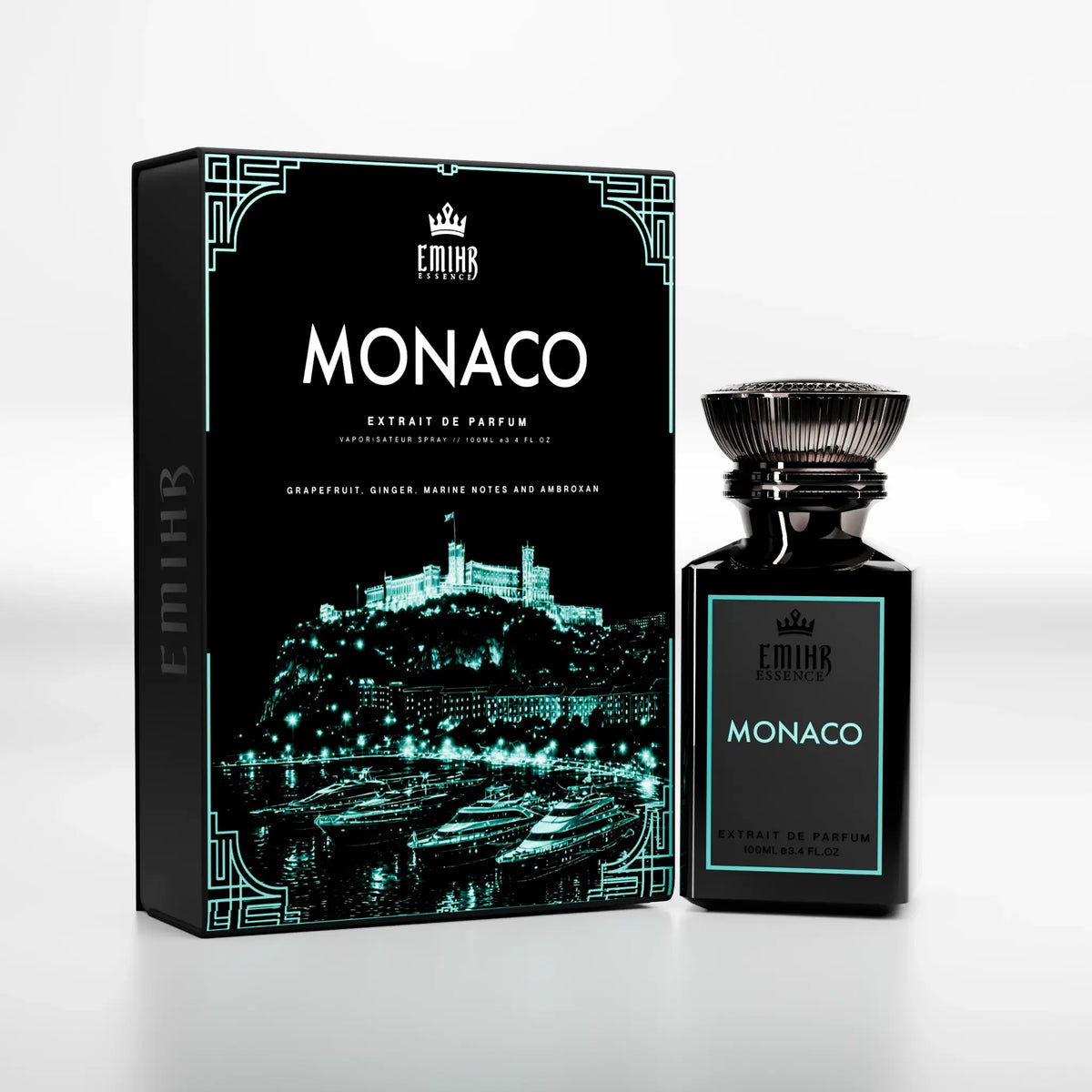 EMIHR Essence Monaco 100ml Extrait de Parfum fresh marine fragrance for men