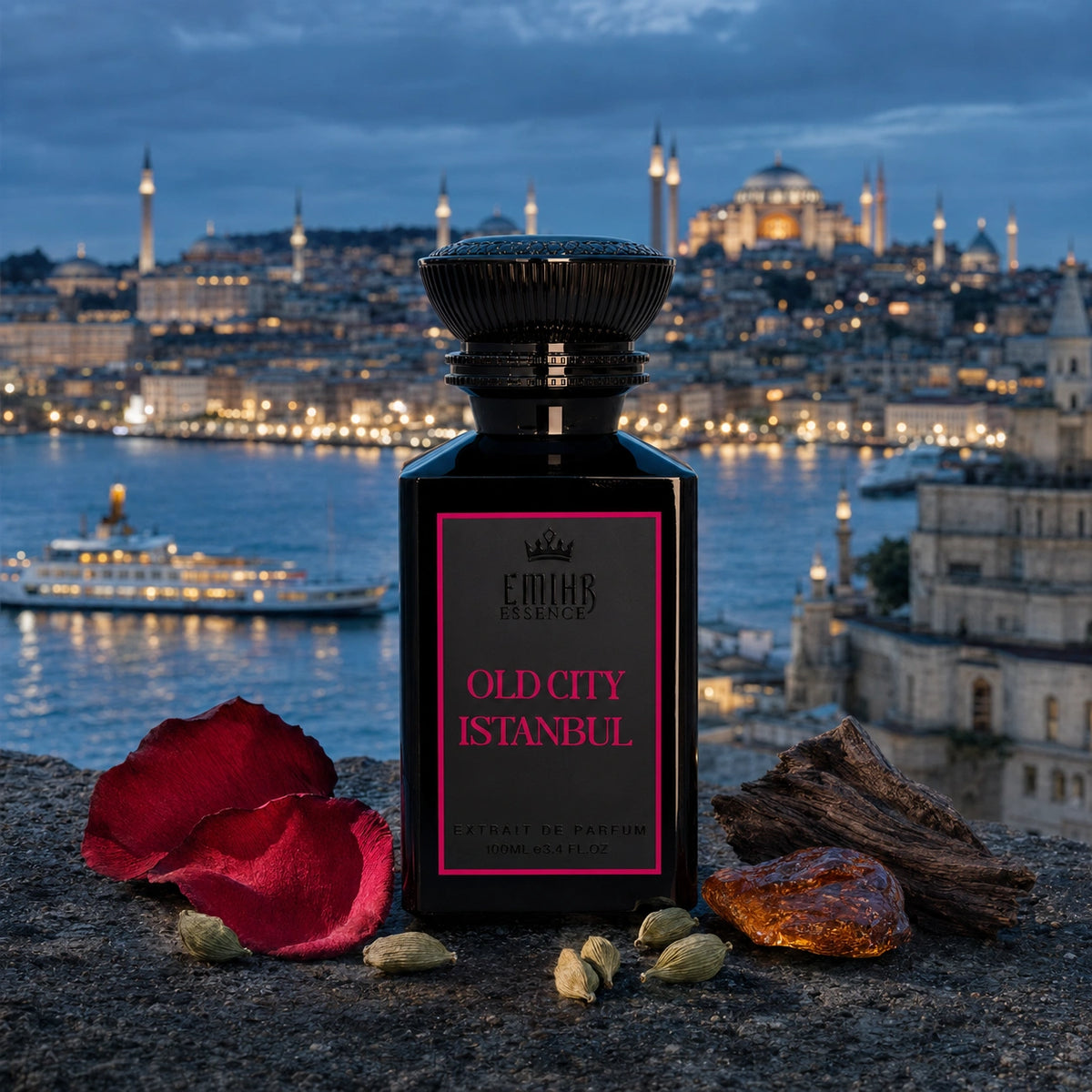 EMIHR Essence Old City Istanbul 100ml Extrait de Parfum rose. oud, spicy fragrance for men