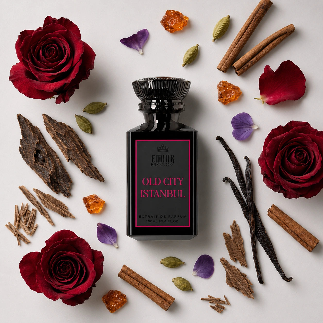 EMIHR Essence Old City Istanbul 100ml Extrait de Parfum rose. oud, spicy fragrance for men