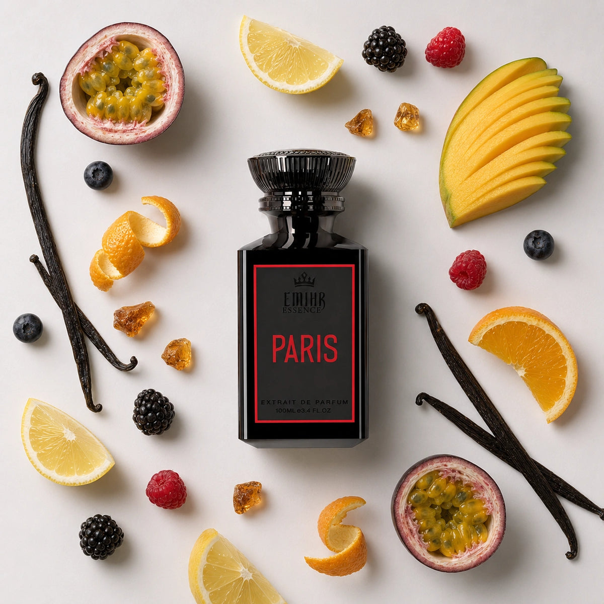 EMIHR Essence Paris 100ml Extrait de Parfum fruity musk fragrance for men