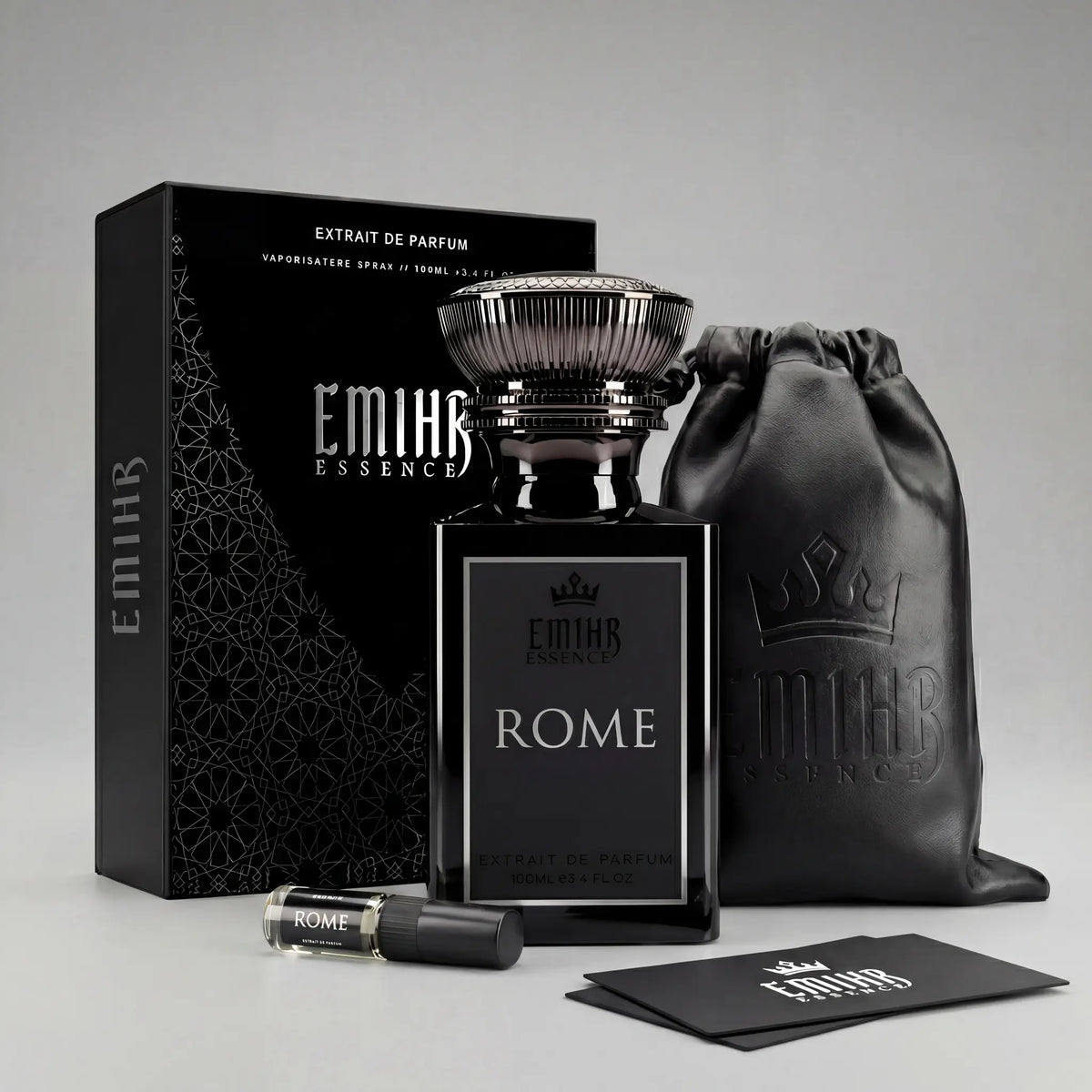 EMIHR Essence Rome 100ml Extrait de Parfum men's fragrance bottle