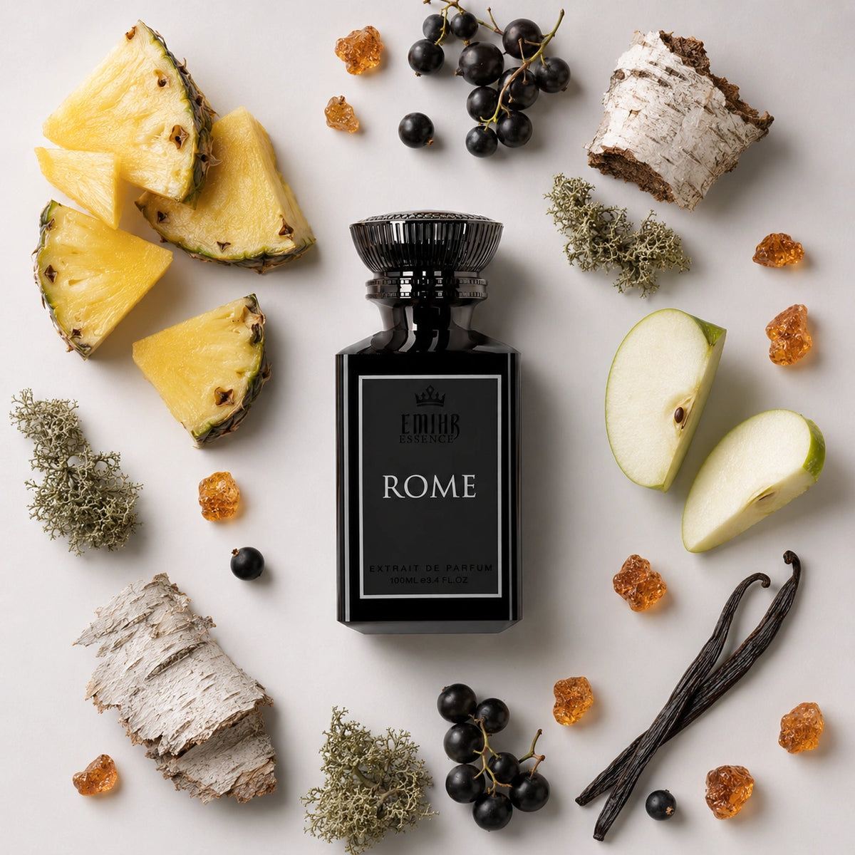 EMIHR Essence Rome 100ml Extrait de Parfum men's fragrance bottle