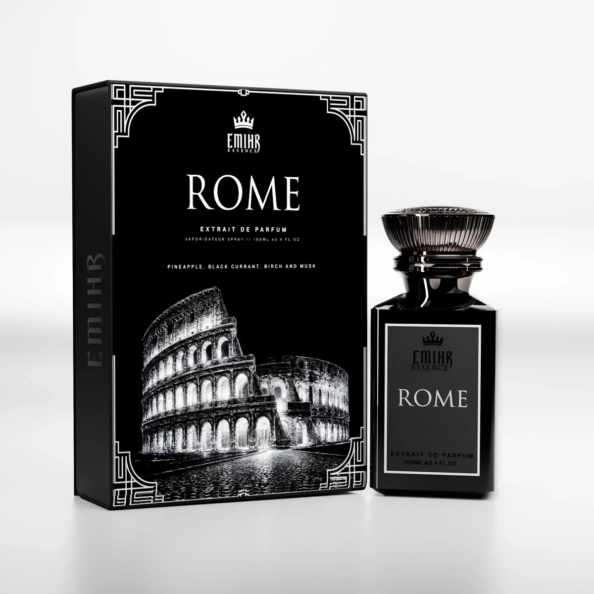 EMIHR Essence Rome 100ml Extrait de Parfum men's fragrance bottle
