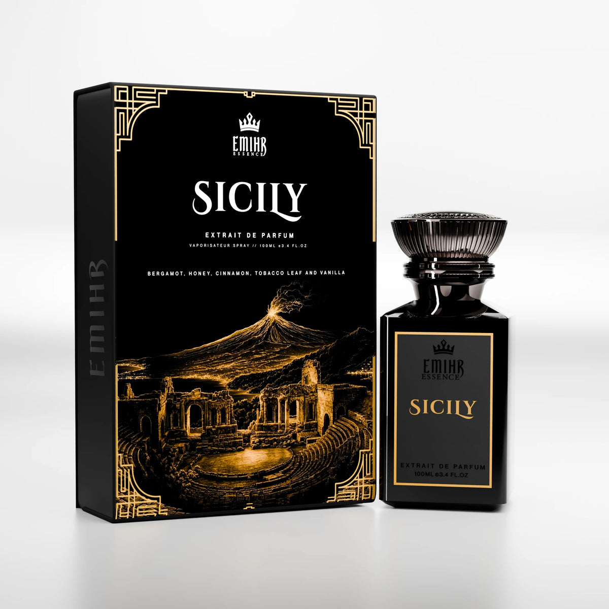 EMIHR Essence Sicily 100ml Extrait de Parfum Honey Tobaco fragrance for men